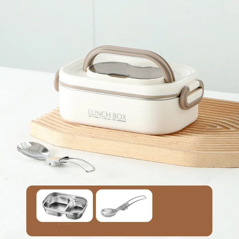 1500ml Double Layers Stainless Steel 304 Thermal Lunch Box With Insulation Bag Leak-Proof Bento Box Adult Student Food Container Shoppers Synchrony