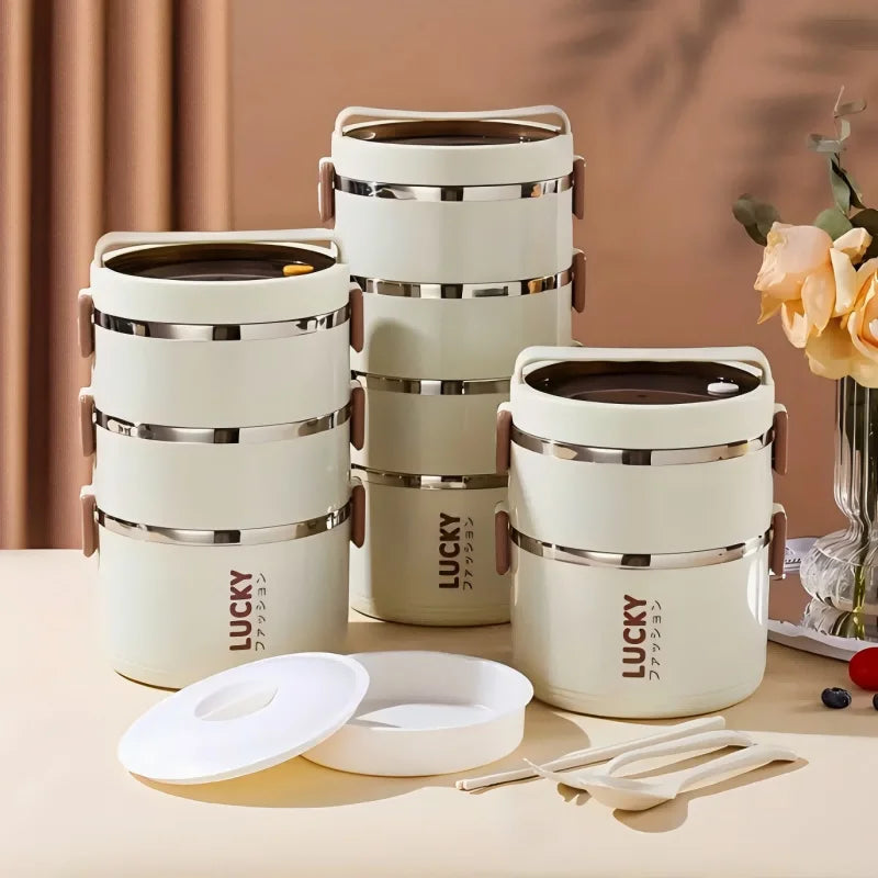 1pc Lunch Boxes, Portable Thermal Bento Box, For School, Camping, And Work, Kitchen Organizers And Storage, Kitchen Accessories Shoppers Synchrony