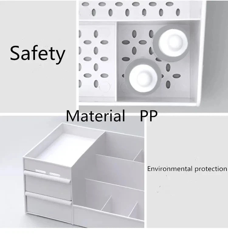 Large Capacity Cosmetic Storage Box Makeup Drawer Organizer Jewelry Nail Polish Makeup Container Desktop Sundries Storage Box Shoppers Synchrony