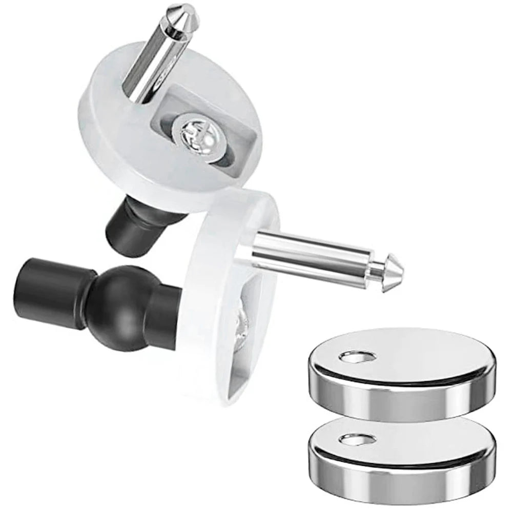 2Pcs Quick Release Toilet Seat Fixings Universal Toilet Seat Hinges Top Fittings For WC Toilet Blind Holes Bathroom Accessories Shoppers Synchrony