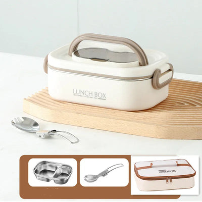 1500ml Double Layers Stainless Steel 304 Thermal Lunch Box With Insulation Bag Leak-Proof Bento Box Adult Student Food Container Shoppers Synchrony