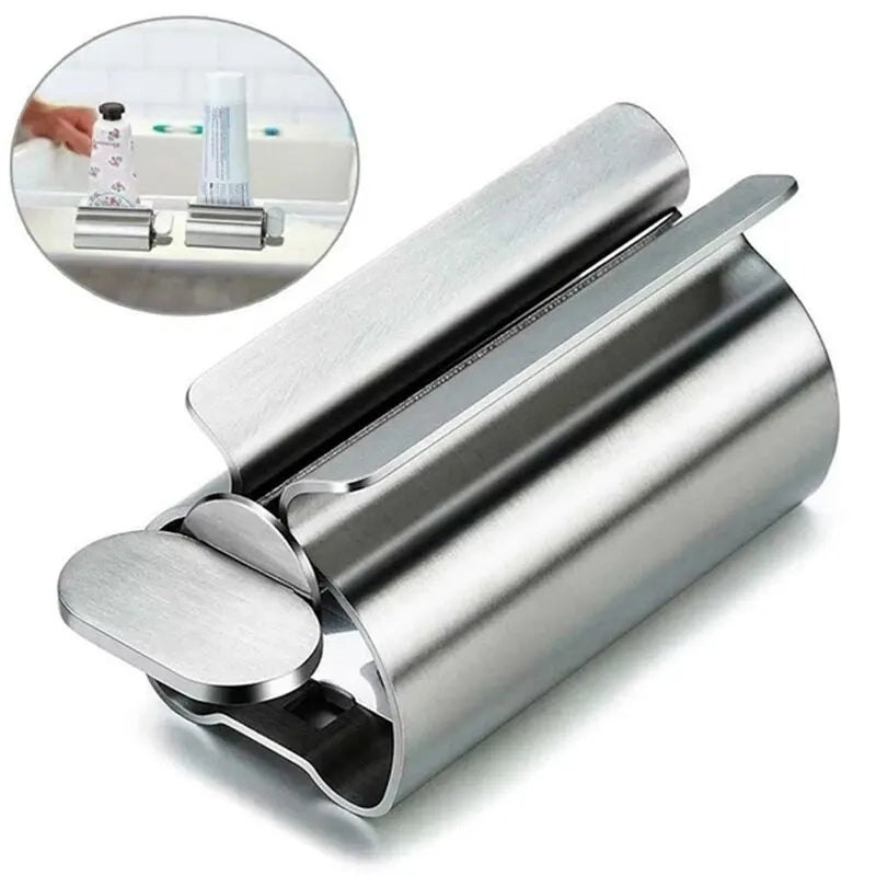 1pc Stainless Steel Wringer Roller Rotate Dispenser for Ointments Cosmetics Bathroom Accessories Toothpaste Squeezer Tube Roller Shoppers Synchrony