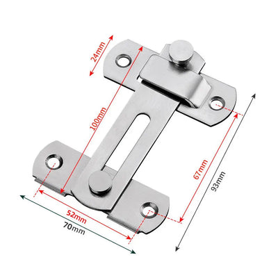 Door Lock Guard Latch Bolt 90°/180° Stainless Steel Toggle Latch Sliding Barn Door Lock Wine Cabinet Closet Right Angle Lock Shoppers Synchrony