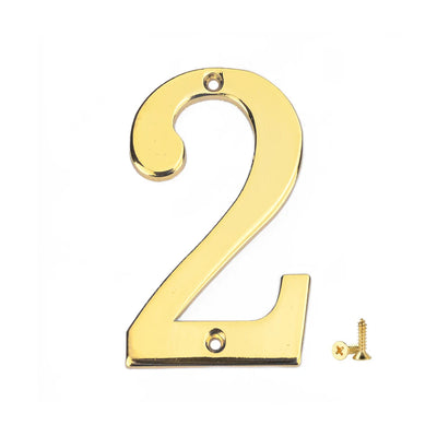 1Pcs 3Inch Metal House Numbers with M2 Screws Solid Zinc Alloy Mailbox Numbers 3D Address Numbers for Outside House Apartment Shoppers Synchrony