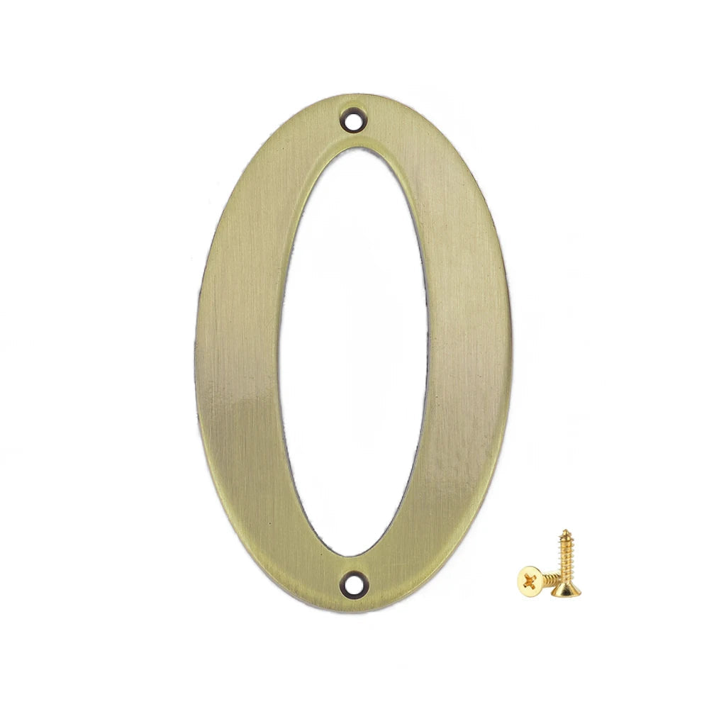 1Pcs 3Inch Metal House Numbers with M2 Screws Solid Zinc Alloy Mailbox Numbers 3D Address Numbers for Outside House Apartment Shoppers Synchrony