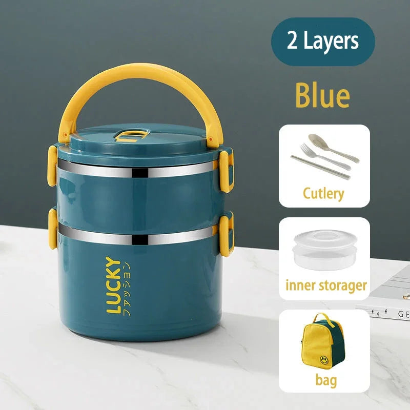 Portable Lunch Box Thermo Insulation Bento Thermos Containers Bento Bag Food Warmer for Kids Food Containers Shoppers Synchrony