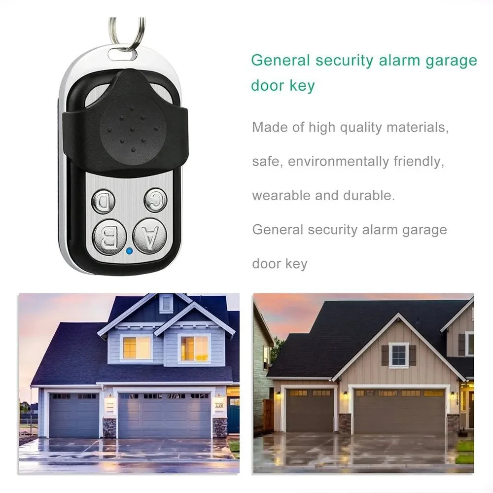 Metal Push Button Remote Control Transmitter ABCD / Lock Unlock 4Button 433MHz Universal 4 Buttons Garage Door Opener Remote Shoppers Synchrony