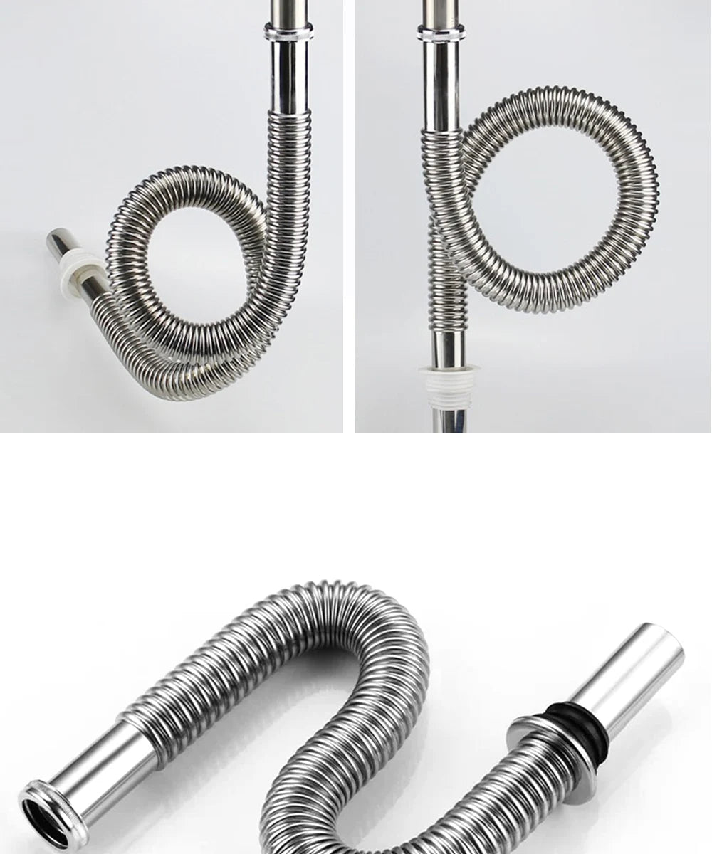 Brass Retractable Drain Hose Bathroom Sink Flexible Drainpipe Basin Pop Up Tube Washbasin Wall Floor Flushing Pipe Fittings Shoppers Synchrony