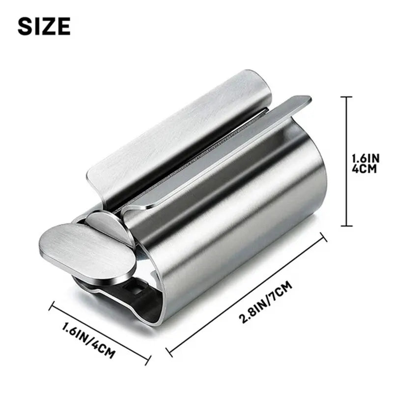 1pc Stainless Steel Wringer Roller Rotate Dispenser for Ointments Cosmetics Bathroom Accessories Toothpaste Squeezer Tube Roller Shoppers Synchrony