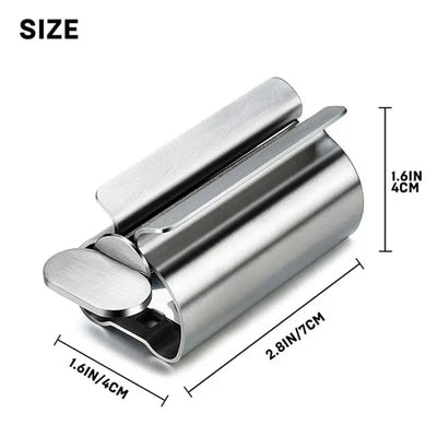 1pc Stainless Steel Wringer Roller Rotate Dispenser for Ointments Cosmetics Bathroom Accessories Toothpaste Squeezer Tube Roller Shoppers Synchrony