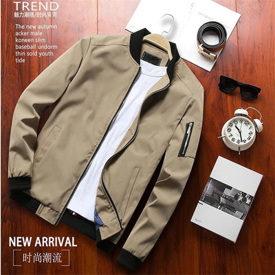 Men Bomber Jacket Thin Slim Long Sleeve baseball Jackets Mens Windbreaker Zipper Windbreaker Jacket Male Outwear Brand Clothing Shoppers Synchrony