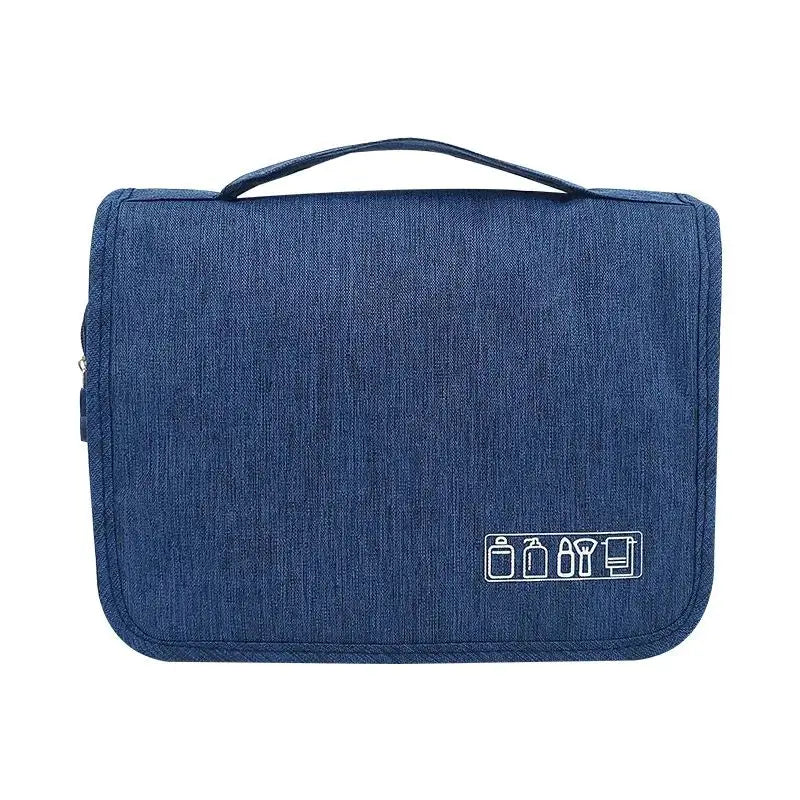 1pc Foldable Toiletry Bag Organizer Hanging Storage Bag Bathroom Makeup Bag Case Travel Dry And Wet Separation Cosmetic Bag Shoppers Synchrony