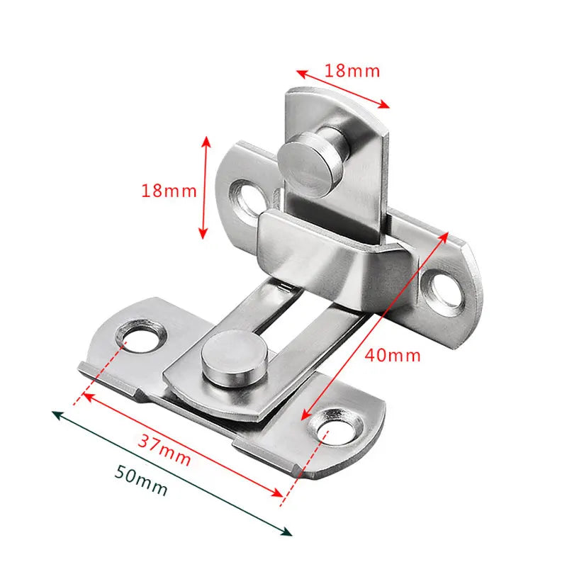 Door Lock Guard Latch Bolt 90°/180° Stainless Steel Toggle Latch Sliding Barn Door Lock Wine Cabinet Closet Right Angle Lock Shoppers Synchrony