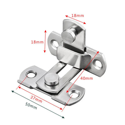 Door Lock Guard Latch Bolt 90°/180° Stainless Steel Toggle Latch Sliding Barn Door Lock Wine Cabinet Closet Right Angle Lock Shoppers Synchrony