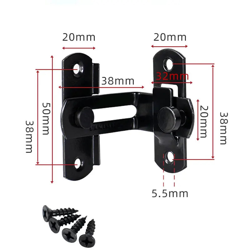 Door Lock Guard Latch Bolt 90°/180° Stainless Steel Toggle Latch Sliding Barn Door Lock Wine Cabinet Closet Right Angle Lock Shoppers Synchrony