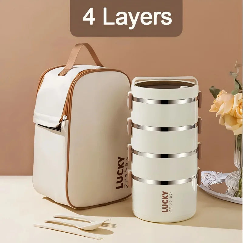 1pc Lunch Boxes, Portable Thermal Bento Box, For School, Camping, And Work, Kitchen Organizers And Storage, Kitchen Accessories Shoppers Synchrony