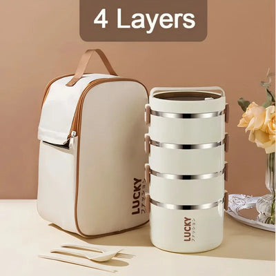 1pc Lunch Boxes, Portable Thermal Bento Box, For School, Camping, And Work, Kitchen Organizers And Storage, Kitchen Accessories Shoppers Synchrony
