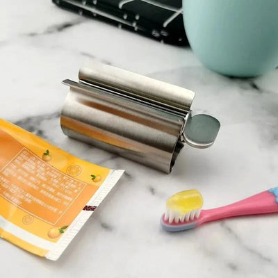 1pc Stainless Steel Wringer Roller Rotate Dispenser for Ointments Cosmetics Bathroom Accessories Toothpaste Squeezer Tube Roller Shoppers Synchrony