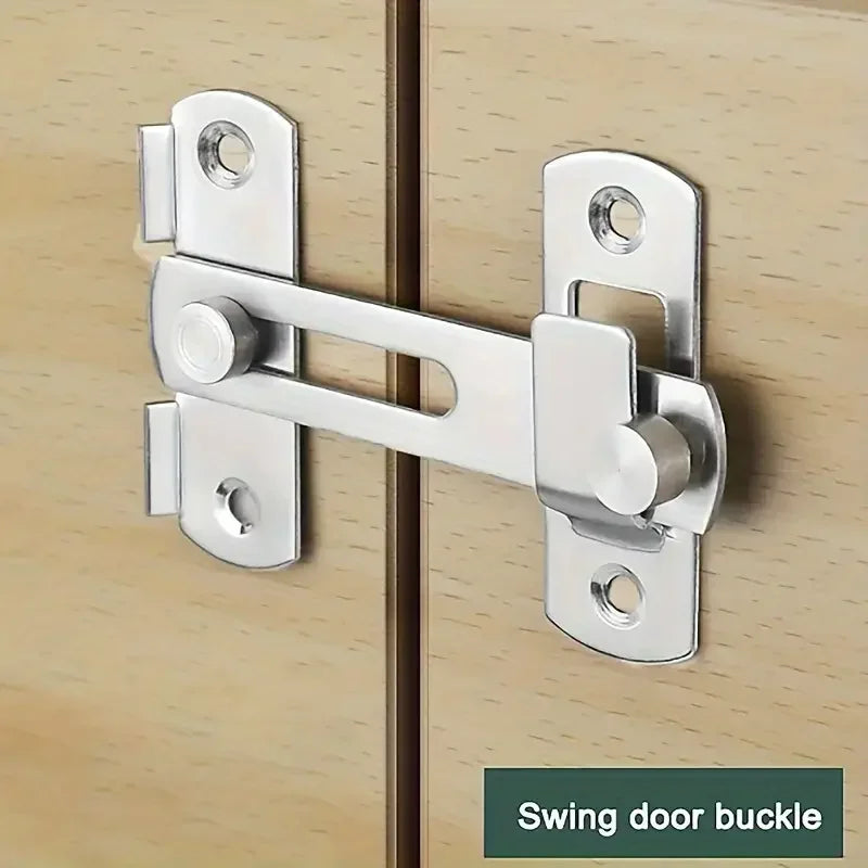 1Pcs Stainless Steel Sliding Barn Door Lock Hardware Gate Latches, Window Closet, Matte Black Silvery Shoppers Synchrony