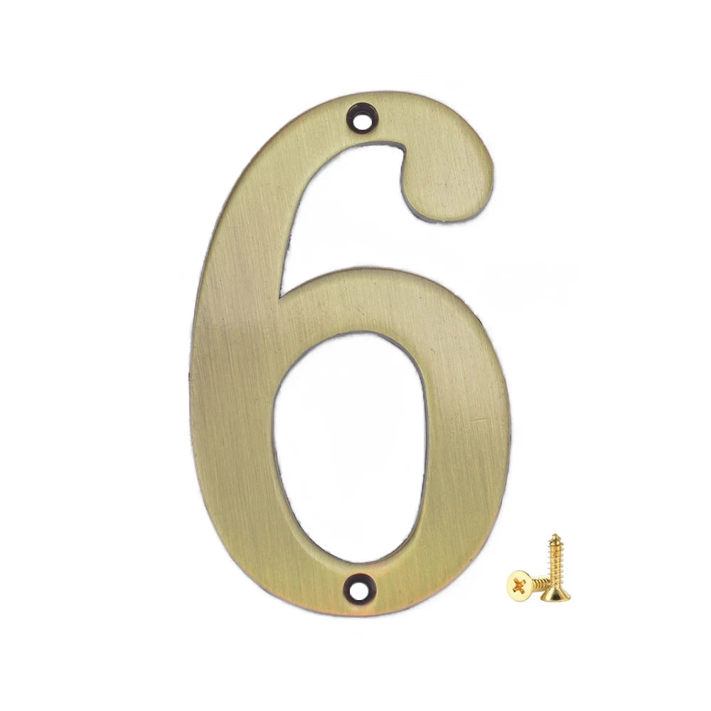 1Pcs 3Inch Metal House Numbers with M2 Screws Solid Zinc Alloy Mailbox Numbers 3D Address Numbers for Outside House Apartment Shoppers Synchrony