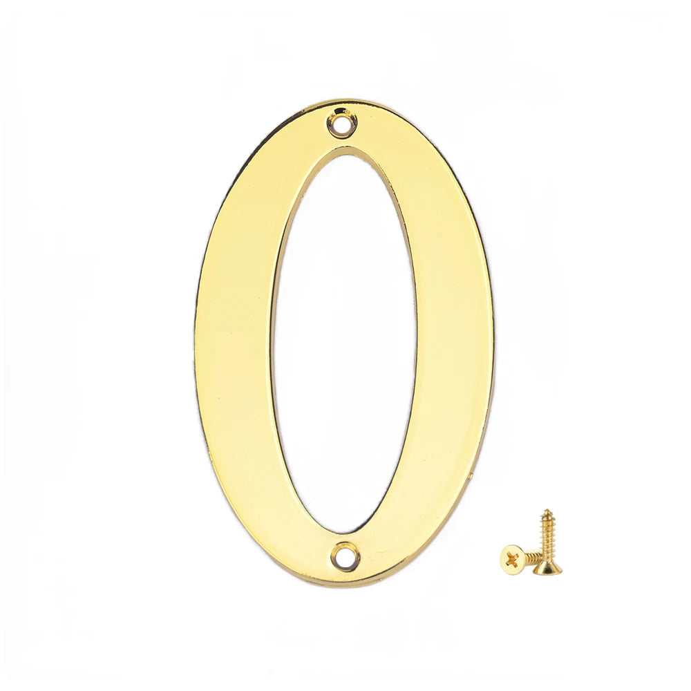 1Pcs 3Inch Metal House Numbers with M2 Screws Solid Zinc Alloy Mailbox Numbers 3D Address Numbers for Outside House Apartment Shoppers Synchrony