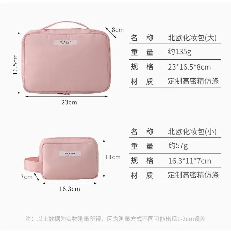 Travel Makeup Bag Water-resistant Toiletry Cosmetic Bag Portable Large Capacity Makeup Box Skincare Toiletry Storage Organizer Shoppers Synchrony