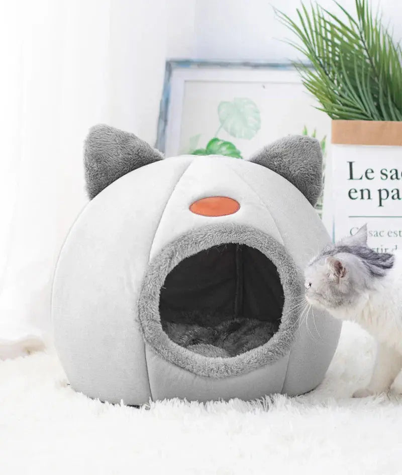 “Cozy Cat Bed House – Soft Warm Pet Cave for Indoor Cats & Kittens” N0.1Lucky House Store