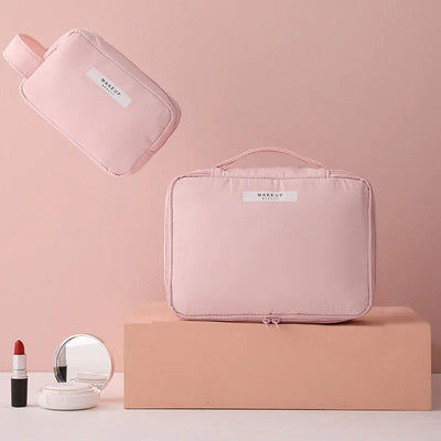 Travel Makeup Bag Water-resistant Toiletry Cosmetic Bag Portable Large Capacity Makeup Box Skincare Toiletry Storage Organizer Shoppers Synchrony