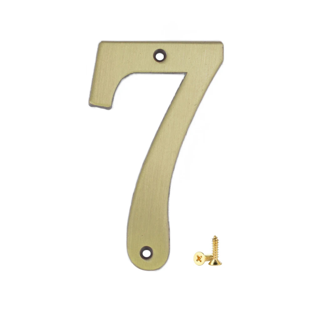 1Pcs 3Inch Metal House Numbers with M2 Screws Solid Zinc Alloy Mailbox Numbers 3D Address Numbers for Outside House Apartment Shoppers Synchrony