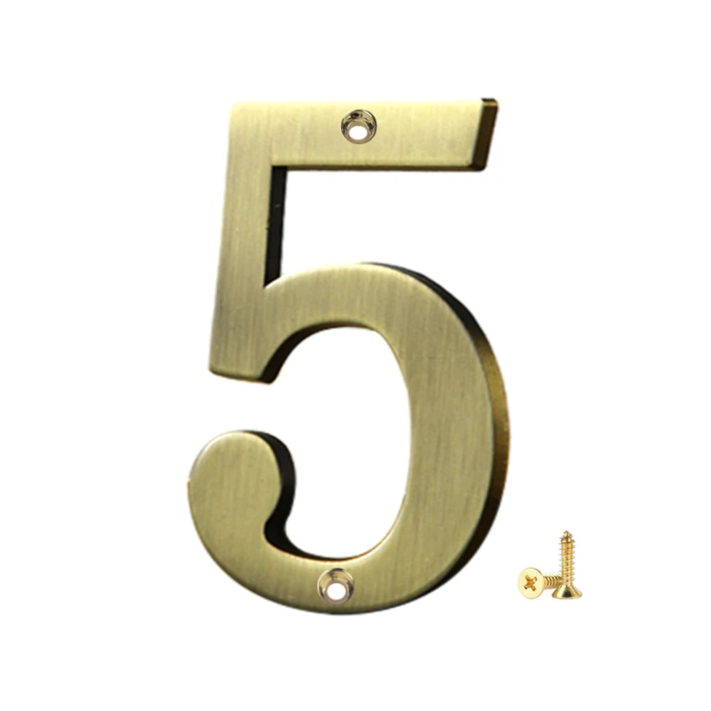 1Pcs 3Inch Metal House Numbers with M2 Screws Solid Zinc Alloy Mailbox Numbers 3D Address Numbers for Outside House Apartment Shoppers Synchrony