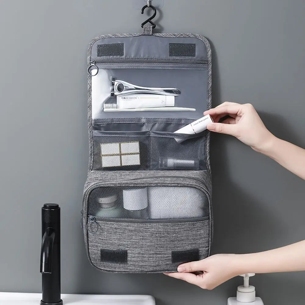 Foldable Toiletry Bag Organizer Hanging Storage Bag Bathroom Makeup Bag Case Travel Dry And Wet Separation Cosmetic Bag Shoppers Synchrony