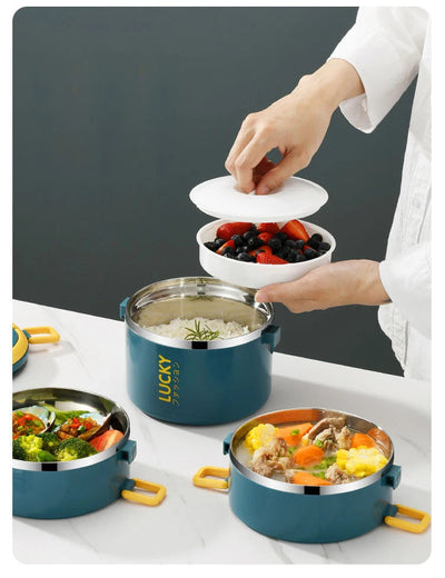 Portable Lunch Box Thermo Insulation Bento Thermos Containers Bento Bag Food Warmer for Kids Food Containers Shoppers Synchrony