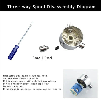 26MM Shower Faucet Ceramic Spool/Shower Sprinkler Water Separator 2-Hole Diversion Valve Core/Bathroom Accessories fittings Shoppers Synchrony