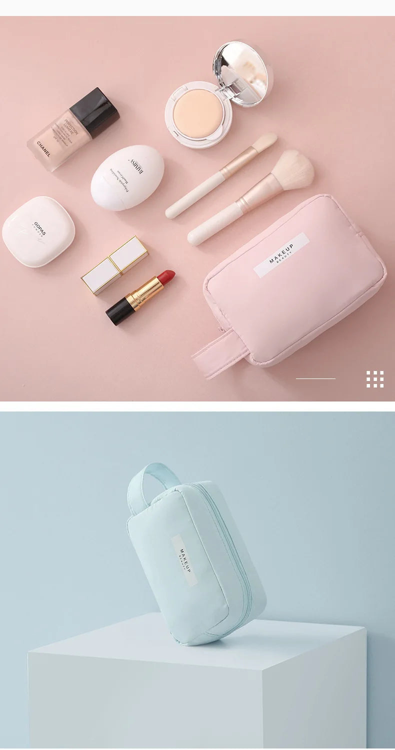 Travel Makeup Bag Water-resistant Toiletry Cosmetic Bag Portable Large Capacity Makeup Box Skincare Toiletry Storage Organizer Shoppers Synchrony