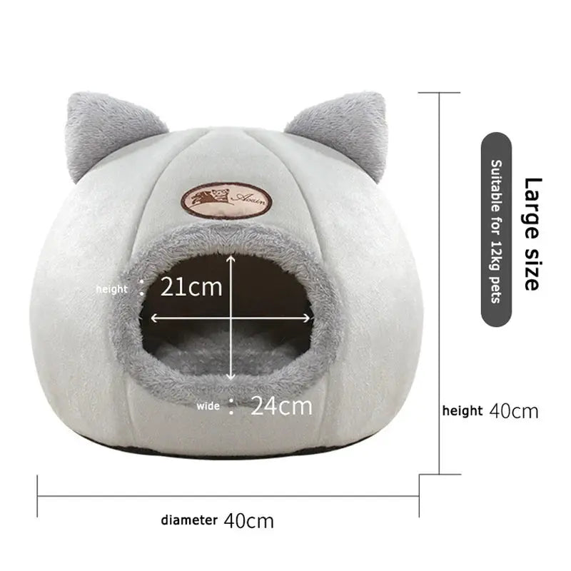 “Cozy Cat Bed House – Soft Warm Pet Cave for Indoor Cats & Kittens” N0.1Lucky House Store