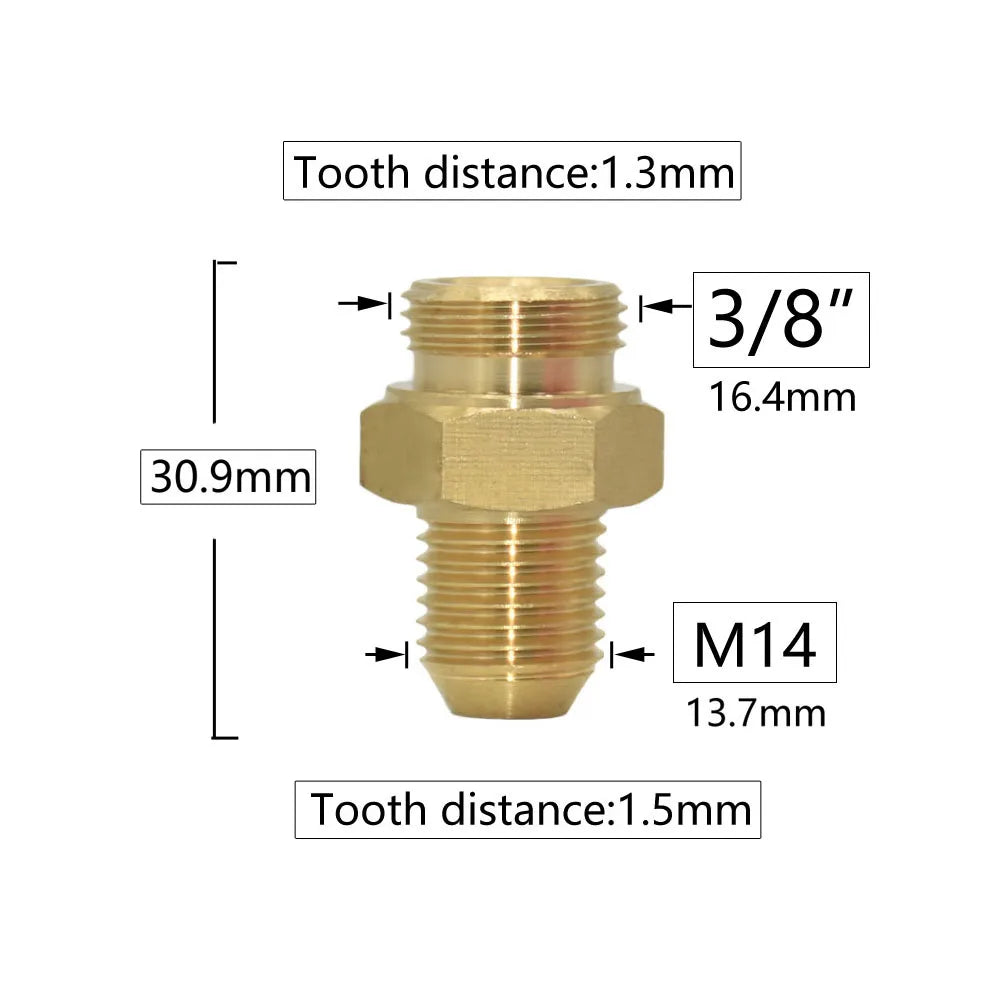 Brass 3/8 1/2 3/4" To M14 M18 M22 Male Female Thread Connector Cleaning Machine Faucet Bathroom Kitchen Copper Fittings Shoppers Synchrony