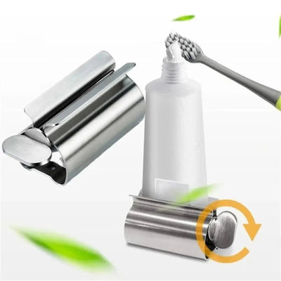1pc Stainless Steel Wringer Roller Rotate Dispenser for Ointments Cosmetics Bathroom Accessories Toothpaste Squeezer Tube Roller Shoppers Synchrony