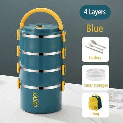 Portable Lunch Box Thermo Insulation Bento Thermos Containers Bento Bag Food Warmer for Kids Food Containers Shoppers Synchrony