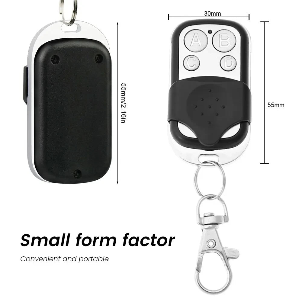 Metal Push Button Remote Control Transmitter ABCD / Lock Unlock 4Button 433MHz Universal 4 Buttons Garage Door Opener Remote Shoppers Synchrony
