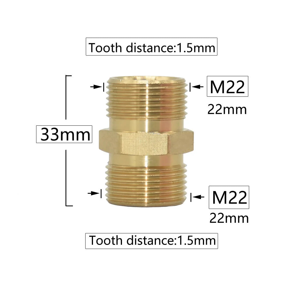 Brass 3/8 1/2 3/4" To M14 M18 M22 Male Female Thread Connector Cleaning Machine Faucet Bathroom Kitchen Copper Fittings Shoppers Synchrony