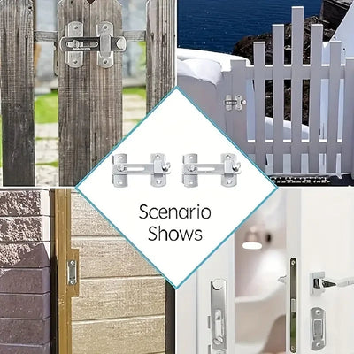 1Pcs Stainless Steel Sliding Barn Door Lock Hardware Gate Latches, Window Closet, Matte Black Silvery Shoppers Synchrony