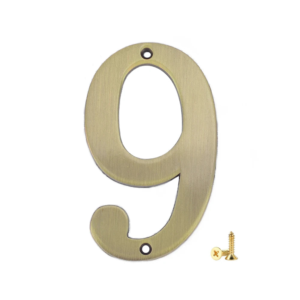 1Pcs 3Inch Metal House Numbers with M2 Screws Solid Zinc Alloy Mailbox Numbers 3D Address Numbers for Outside House Apartment Shoppers Synchrony