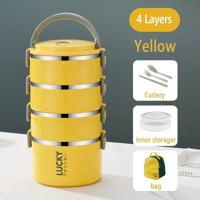 Portable Lunch Box Thermo Insulation Bento Thermos Containers Bento Bag Food Warmer for Kids Food Containers Shoppers Synchrony