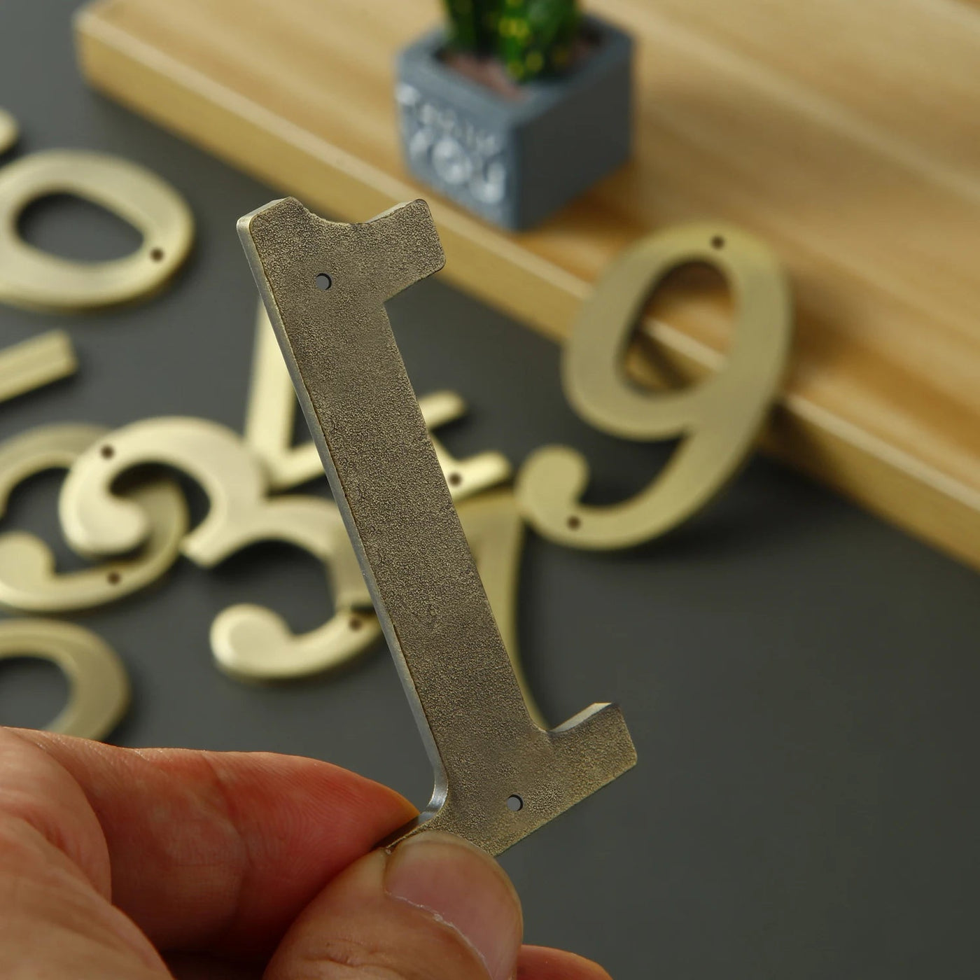 1Pcs 3Inch Metal House Numbers with M2 Screws Solid Zinc Alloy Mailbox Numbers 3D Address Numbers for Outside House Apartment Shoppers Synchrony