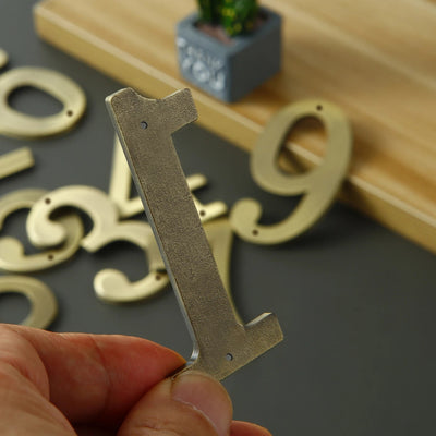 1Pcs 3Inch Metal House Numbers with M2 Screws Solid Zinc Alloy Mailbox Numbers 3D Address Numbers for Outside House Apartment Shoppers Synchrony