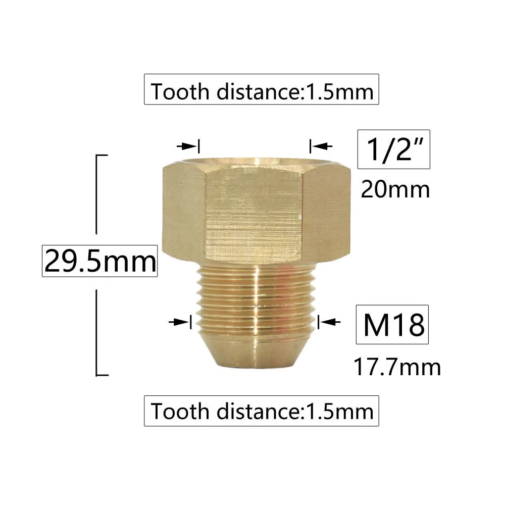 Brass 3/8 1/2 3/4" To M14 M18 M22 Male Female Thread Connector Cleaning Machine Faucet Bathroom Kitchen Copper Fittings Shoppers Synchrony