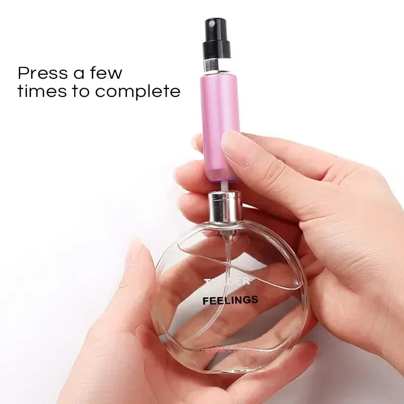 5ml Bottom Charge Perfume Refillable Bottle Liquid Container For Cosmetics Spray Bottling Dispenser Press Head Portable Travel Shoppers Synchrony