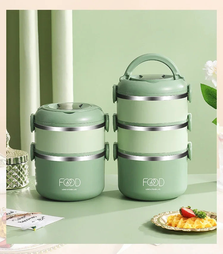 Bento Lunch Box Japanese Multilayer Stainless Steel Bento Box Food Container Storage Portable Thermos Food Jar Kid Bento Box Shoppers Synchrony