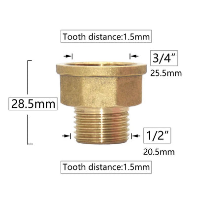 Brass 3/8 1/2 3/4" To M14 M18 M22 Male Female Thread Connector Cleaning Machine Faucet Bathroom Kitchen Copper Fittings Shoppers Synchrony