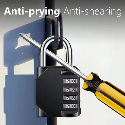 Clearance_Customs Padlock Password Locks 4 Digit Waterproof Outdoor Lock For Door Suitcase Bag Package Cabinet Locker Window_Con Shoppers Synchrony